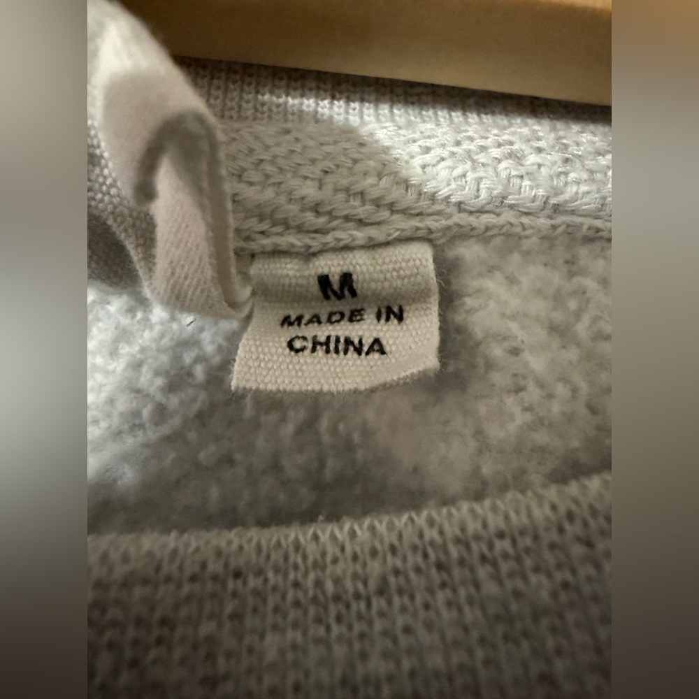 Vans Sweatshirt Womens Medium Gray Off The Wall Oversized Boxy Sweater Fleece - Picture 5 of 9